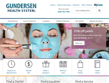 Tablet Screenshot of gundersenhealth.org